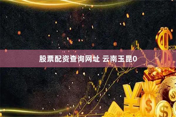股票配资查询网址 云南玉昆0